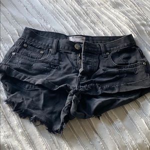 One Teaspoon Black Shorts